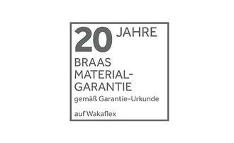 Braas 20 Jahre Wakaflex Garantie.