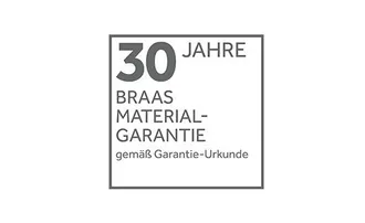 30 Jahre Braas Garantie auf Dachsteine und Dachziegel.