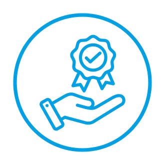 BMI Icon Hand mit Siegel