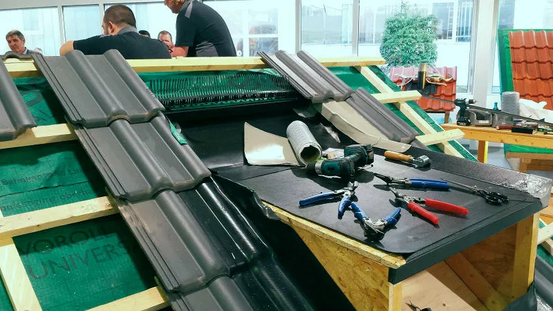 Gaube abdichten - Schulung mit Braas und Wolfin